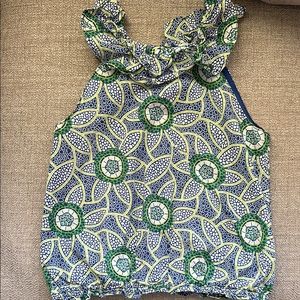 Floral Patterned Sleeveless Top